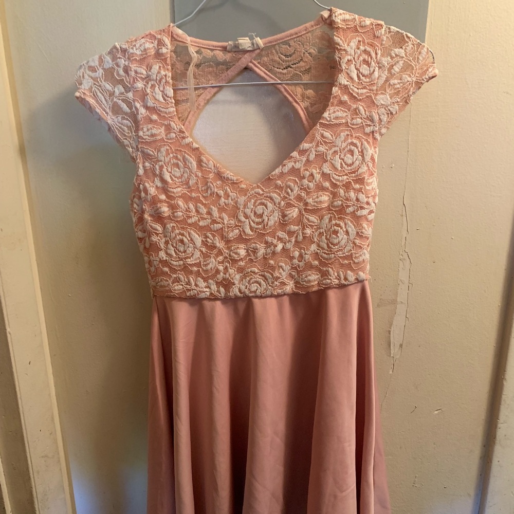 Pink Lace Dress